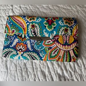 NWT Nine West Colorful Paisley Clutch